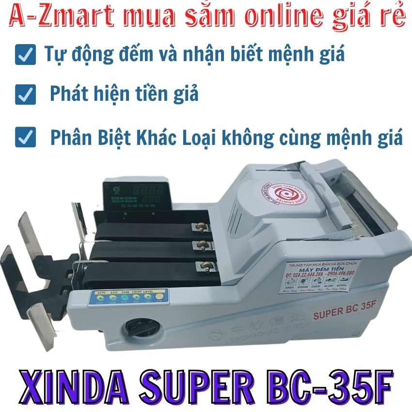 máy đếm tiền xinda super BC-35F, sản phẩm ngân hàng doanh nghiệp đang sử dụng nhiều, siêu bền