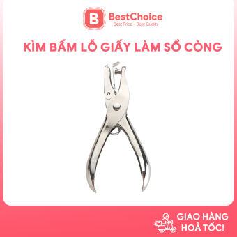 Kìm bấm lỗ giấy refill dụng cụ bấm lỗ giấy đơn làm sổ còng sổ tiện dụng
