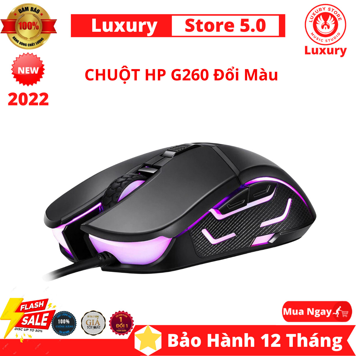 Chuột game led hp g260 - usb