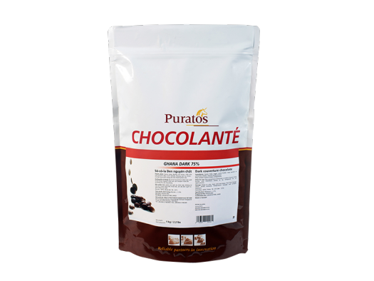 Socola đen dạng nút Puratos 75% 1kg