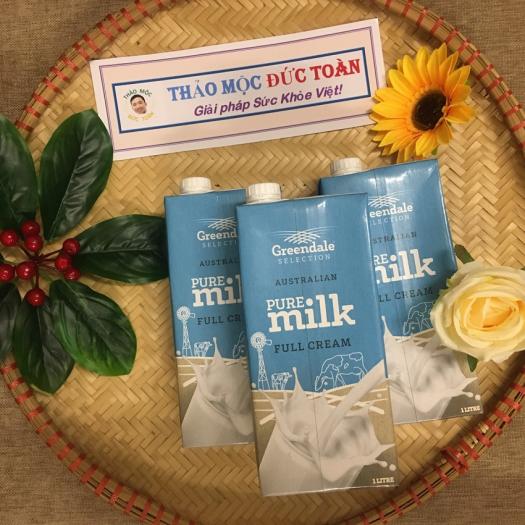 Sỉ Sữa tươi Úc - Sữa tươi nguyên kem Greendale Pure - Không đường - Thùng 12 hộp 1L