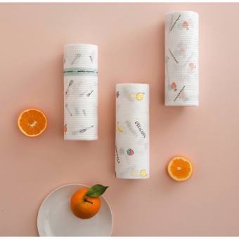 Cuộn giấy lau bếp đa năng, khăn giấy lau bếp đa năng hình in họa tiết có thể tái sử dụng