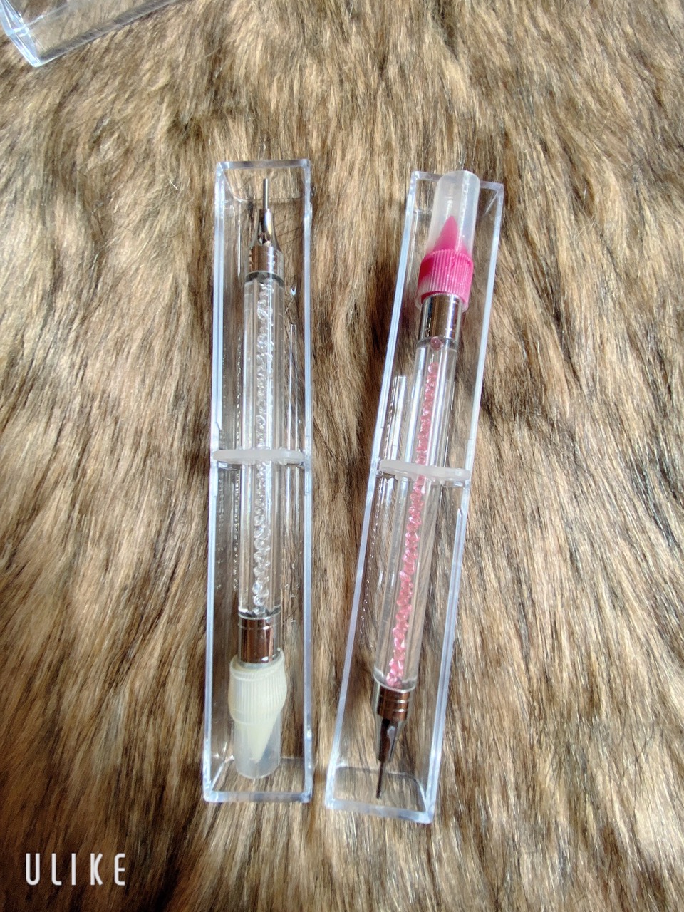 Bút chấm đá nail 2 đầu cán đá - trùm nail mi