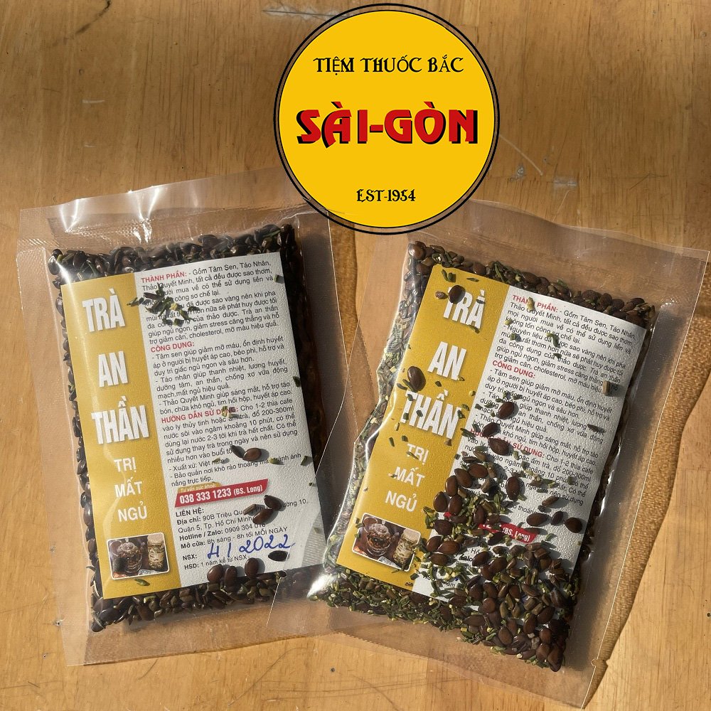 [hcm]100g trà an thần mất ngủ (gồm: tâm sen táo nhân thảo quyết minh đều đã được sơ chế)