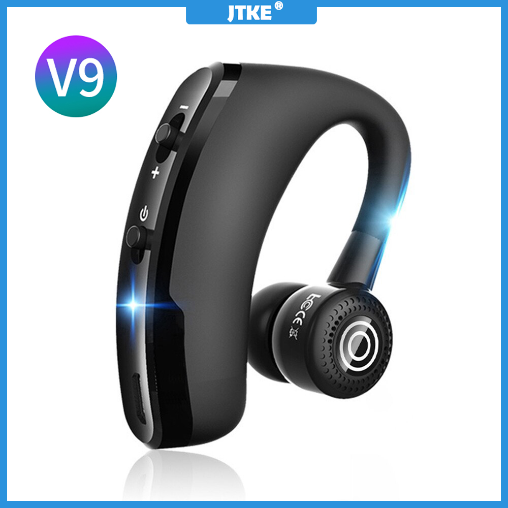 JTKE V9 Tai Nghe Bluetooth Không Dây Tai Nghe Rảnh Tay Giảm Tiếng Ồn Tai Nghe Thể Thao Lái Xe Công Sở Có Mic