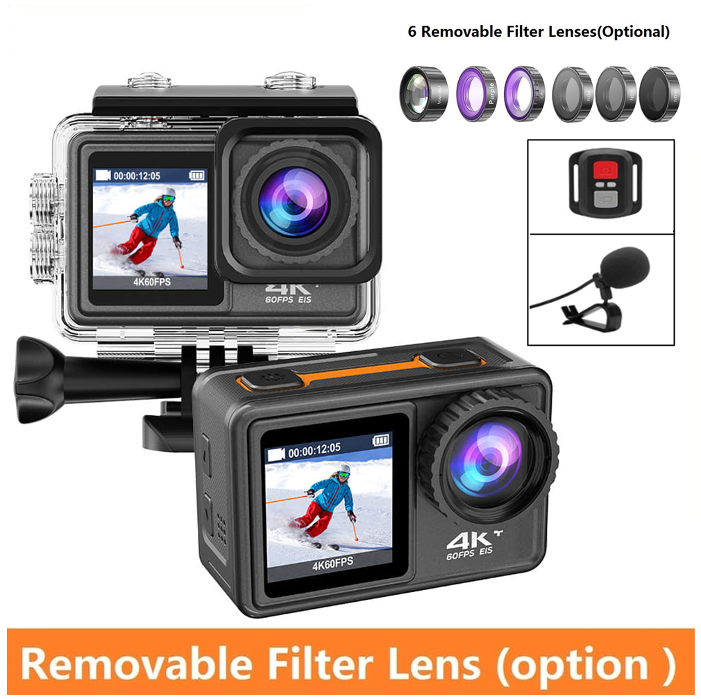 NEW Nanotech 2022 กล้องเซลฟี่สไตล์ใหม่ หน้าจอคู่ 24MP 4K 60fps EIS ถ่ายภาพ วีดีโอ กีฬา เเถมฟรี เลนส์เปลี่ยนได้ 6 ชุด ฟรีเมม 32GB ราคา 4,740 บาท*ส่งฟรี