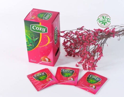 Trà Túi Lọc Cozy Vải Hộp 25 Gói