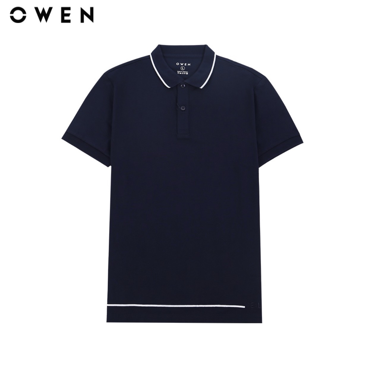 Owen - áo polo cộc tay owen màu navy 220325 - áo thun có cổ nam