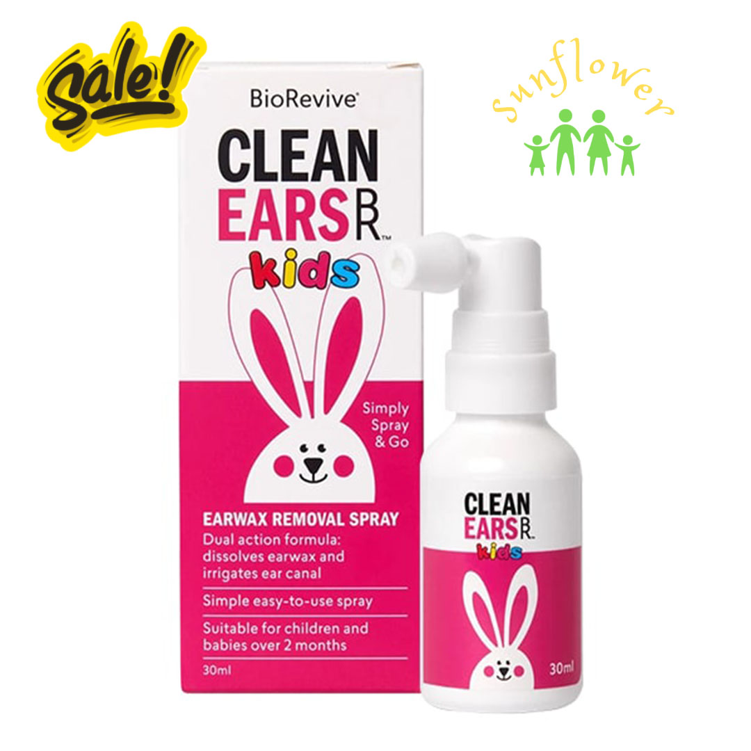 Xịt Tan Ráy Tai cho bé Clean Ears Kids 30ml Của Úc