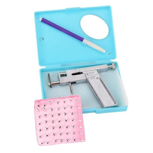 Hộp dụng cụ bấm lỗ tai ( máy kim loại )