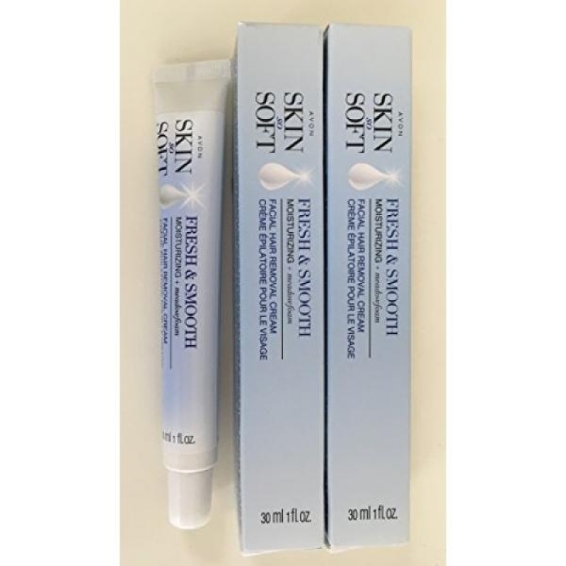 Buy 2 Avon SKIN SO SOFT Fresh & Smooth Moisturizing Facial Hair Removal Creams - intl Singapore