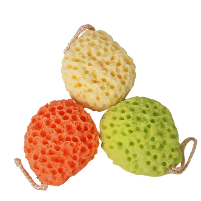 Buy 3 Pcs Soft Sponge Body Bath Shower Spa Exfoliator Face Washing
Cleansing Puff Scrubber with Strap Yellow Green Orange-Red Singapore