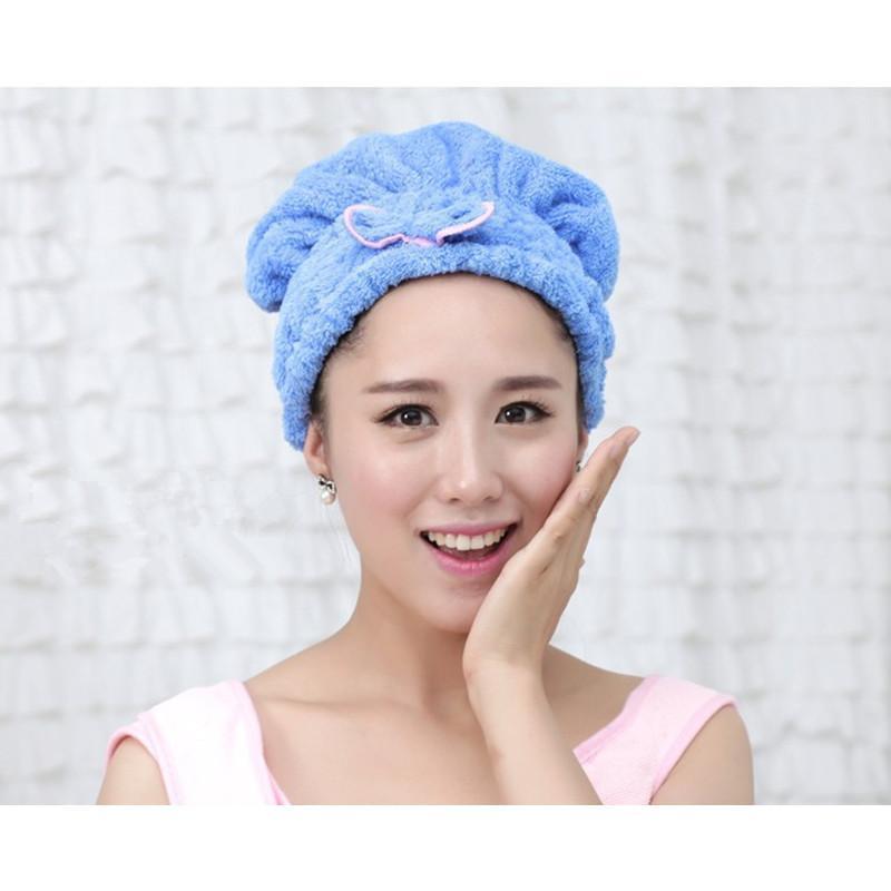 Buy Ai Home Quickly Dry Hair Hat Wrapped Towel Bathing Cap Hair Turban
(Blue) Singapore
