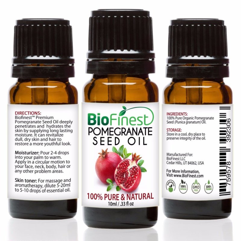 Buy Biofinest Pomegranate Seed Organic Oil (100% Pure Organic Carrier
Oil) 10ml Singapore