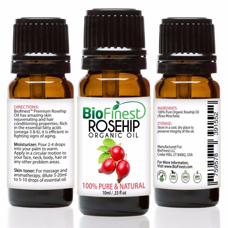 Buy Biofinest Rosehip Organic Oil (100% Pure Organic Carrier Oil) 10ml Singapore
