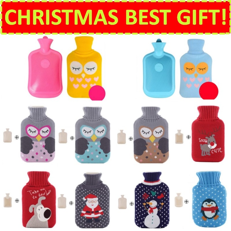 Buy ★Christmas Best Gift★ Hot Water Bag / Warmer Pack for Winter and Travel / Heat Pack / Heated Pad / Pillow / Cushion for Office (Winter Pink) Singapore