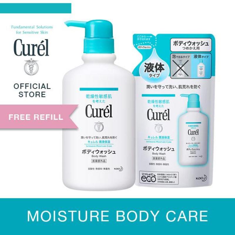 Buy Curel Body Wash 420ml + Free Refill 360ml Singapore