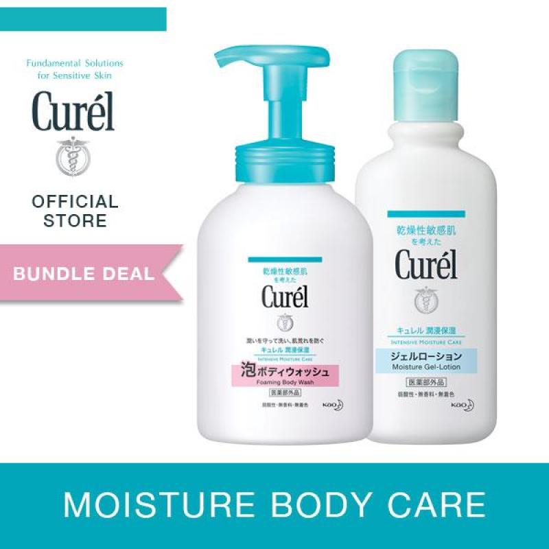 Buy Curel Instant Foaming Body Wash 480ml + Moisture Gel Lotion 220ml Singapore