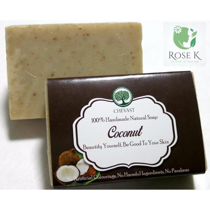 Buy Deep Moisturizing Coconut Handmade Soap Bar for Very Dry, Acne, Dull skin by RoseK Singapore