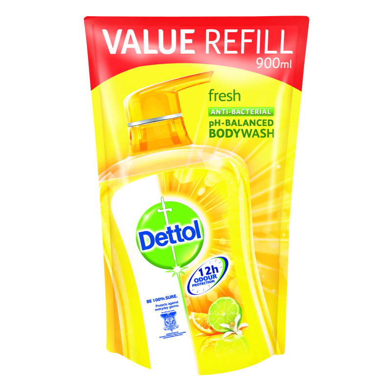Buy Dettol Body Wash Pouch Fresh 900Ml Singapore