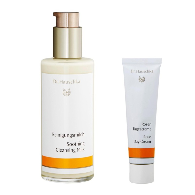 Buy Dr. Hauschka Set (Rose Day Cream 30ml/1oz + Dr. Hauschka Soothing Cleansing Milk 145ml/4.9oz) - intl Singapore