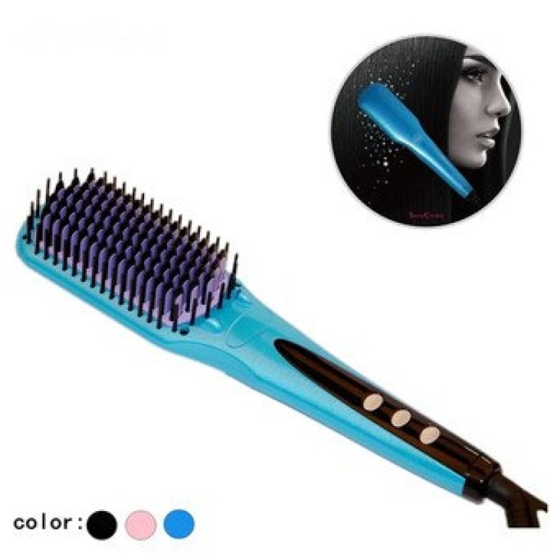 Buy European plug ST3311 Golden Anion Flat Iron hair straightener bluedisplay - intl Singapore