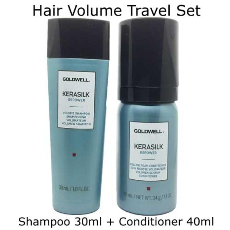 Buy Goldwell Kerasilk Hair Repower Volume Shampoo and conditioner Travel Set Singapore