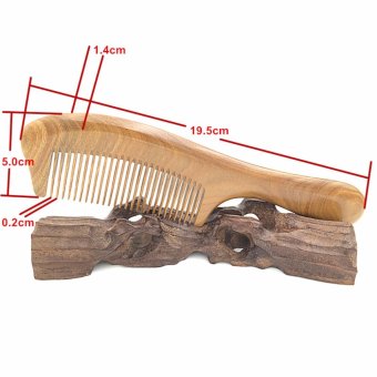 L-955 Natural Whole Piece Wood Green Sandalwood Combs - Intl April 2018 - 2 L-955 Natural Whole Piece Wood Green Sandalwood Combs - intl - 2