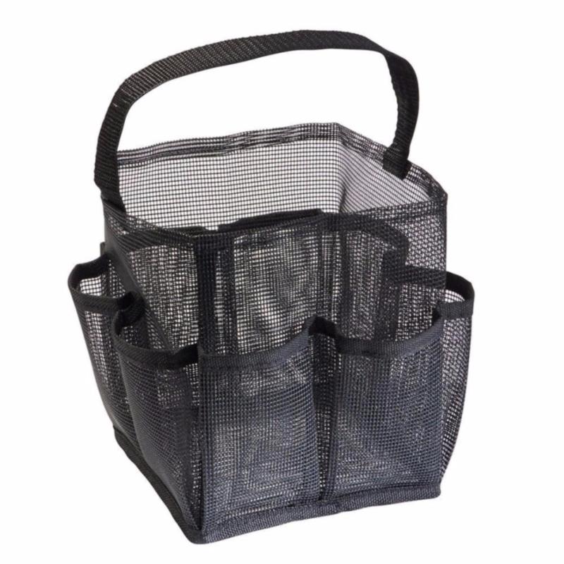 Buy InterDesign Una Bathroom Shower Caddy – Mesh Tote Storage Organizer for Shampoo, Conditioner and Soap, Black Singapore