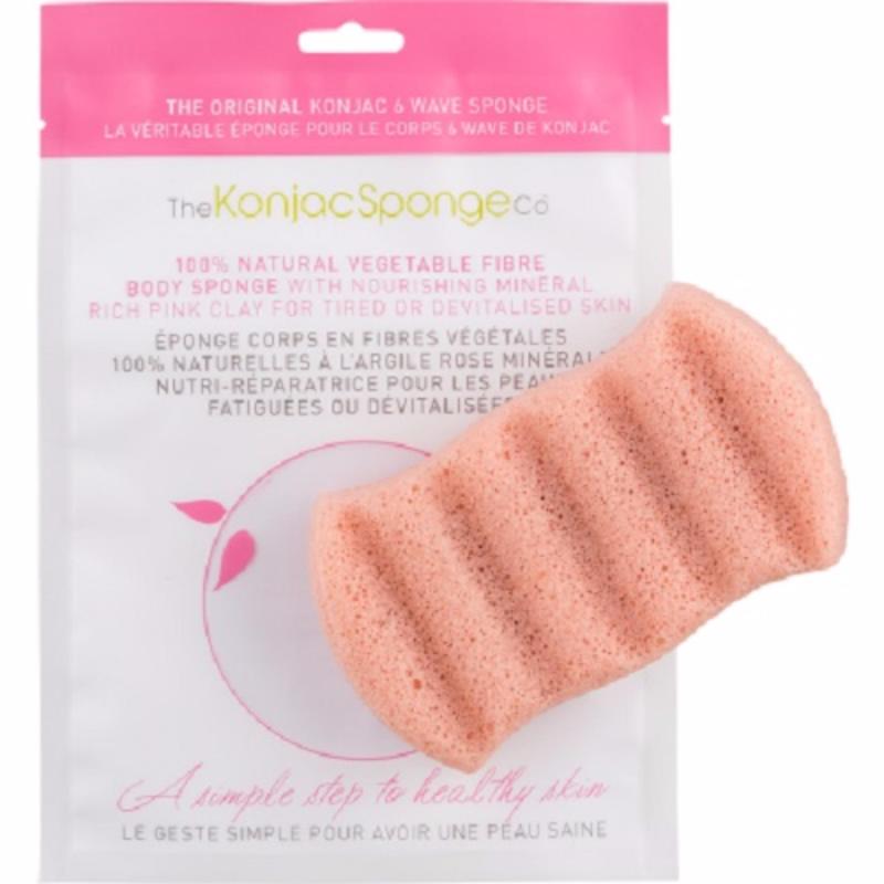 Buy Konjac 6 Wave Bath Sponge With Pink French Clay Singapore