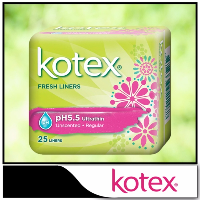 Buy Kotex Fresh Liners pH5.5 Ultrathin Unscented 25pcs Singapore