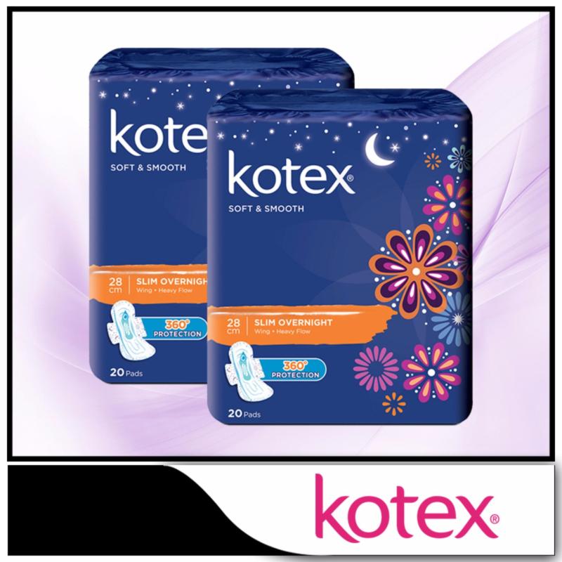Buy Kotex Pads Soft & Smooth Ultrathin Overnight 32cm 14 pcs x 2 packs Singapore