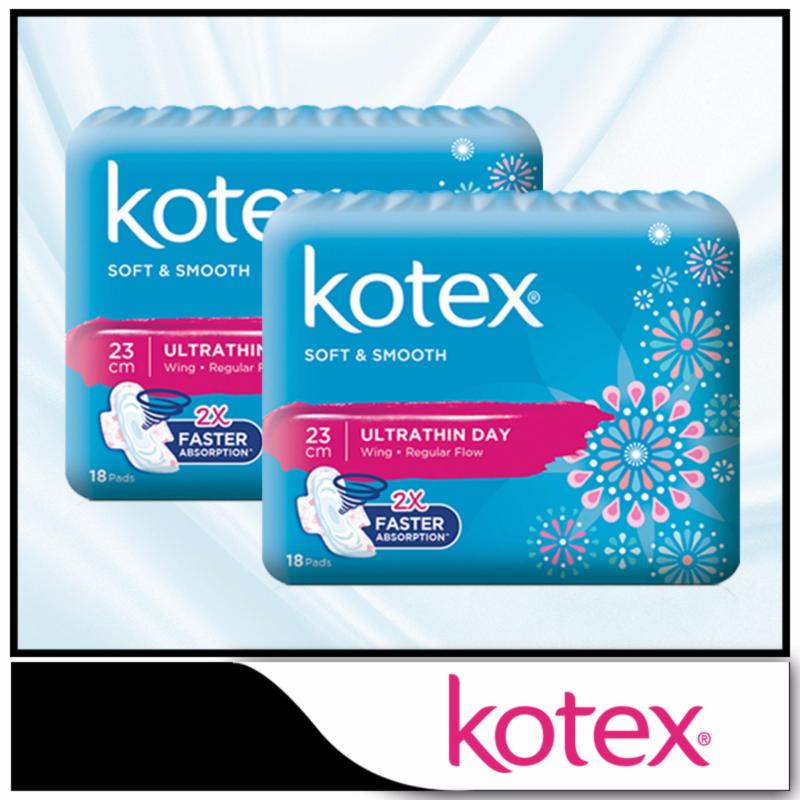 Buy Kotex Pads Soft & Smooth Ultrathin Overnight 28cm 16pcs x 2 packs Singapore