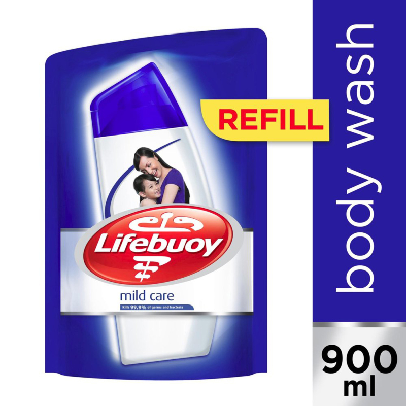 Buy Lifebuoy Mild Care Anti-bacterial Body Wash Refill 900ml Singapore