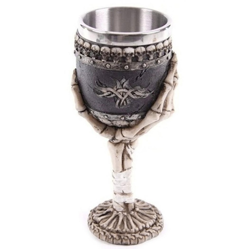 Buy Linemart Party Drink Decor Resin Stainless Steel Wine Cup 3D Goblet - intl Singapore