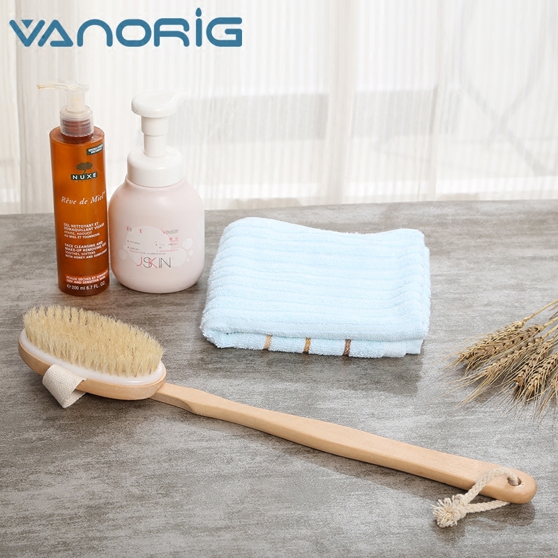 Buy Long-handled wooden cuozao towel massage Bath Brush Singapore