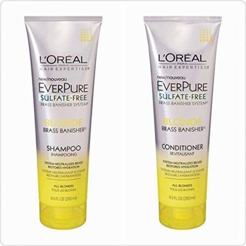 Buy LOreal Paris Hair EverPure Blonde Shampoo and Conditioner 8.5 Ounce Duo - intl Singapore