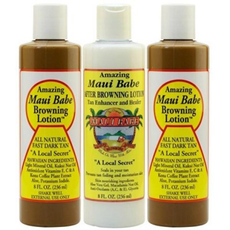 Buy Maui Babe Tanning Pack (2 Browning Lotions 8 oz, 1 After Browning
Lotion 8 oz) Singapore