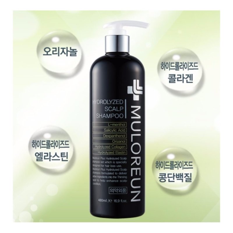 Buy Muloreun Korean Best-Selling 480 + 150 ml Hair Loss Prevention and Helping Hair Growth Hydrolyzed Scalp Shampoo + Tonic Set. - intl Singapore