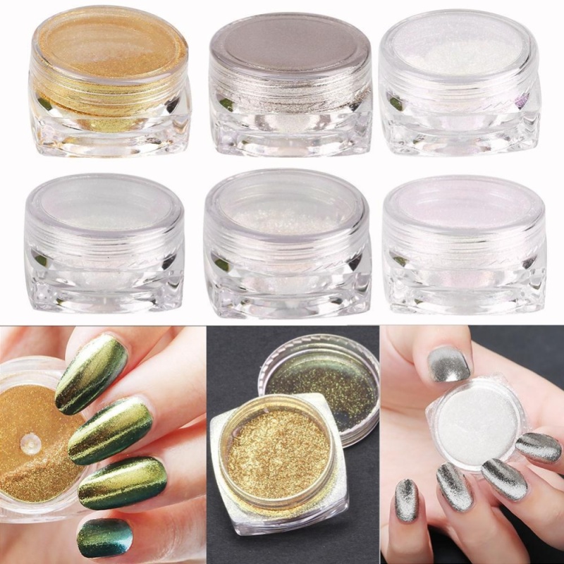Buy Nail Art Shinning Chameleon Mirror Glitter Powder Gorgeous Chrome Glitters 2g - intl Singapore