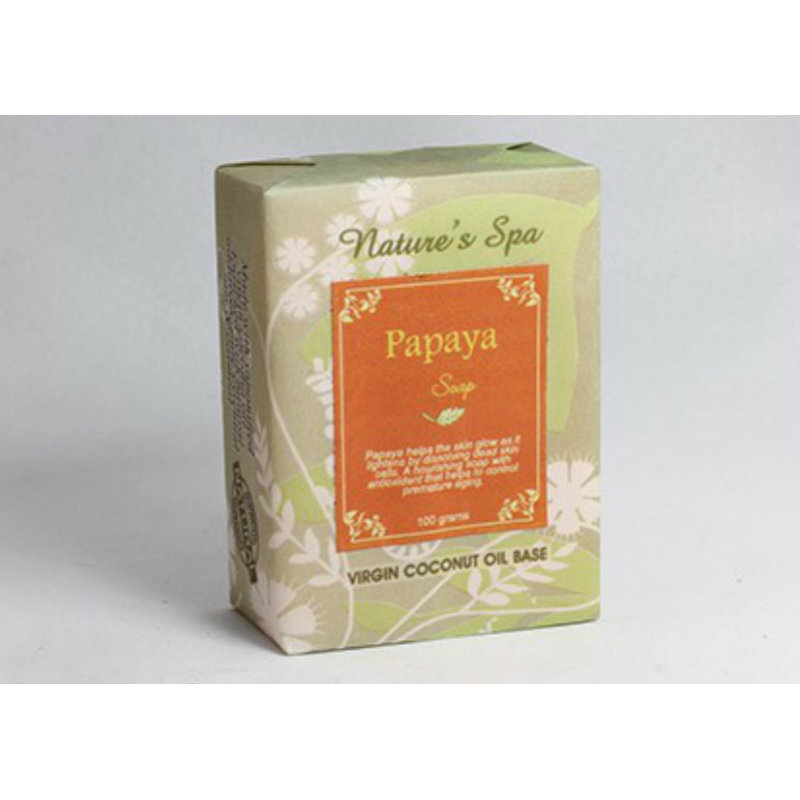 Buy Nature's Spa Papaya Natural Bar Soap 100g Singapore