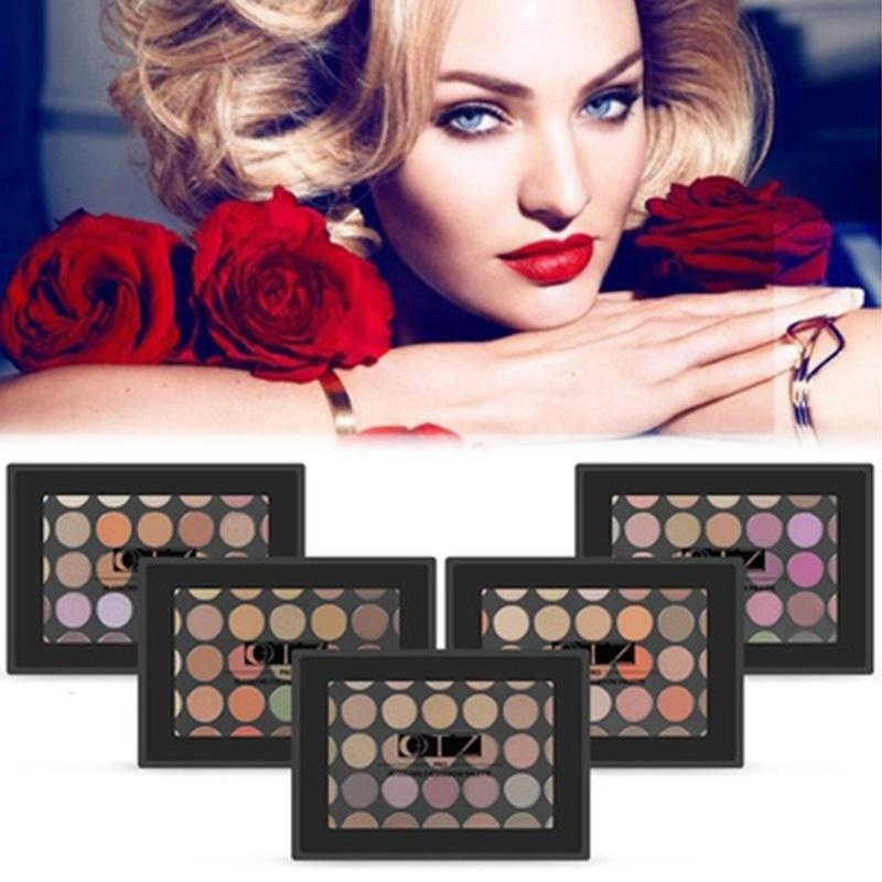 Buy Professional 35-Color Waterproof Beauty Shimmer Eye Shadow Palette
W/Brush - intl Singapore