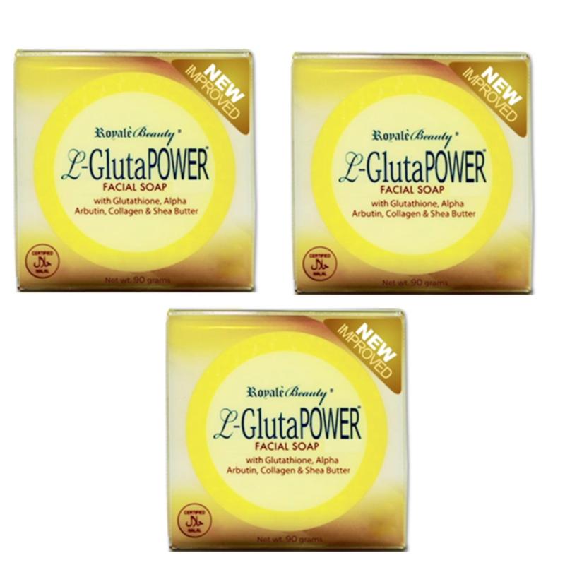 Buy Royale L-Gluta Power Anti-ageing Facial Soap - New Improved (Value Set 3 pcs) Singapore