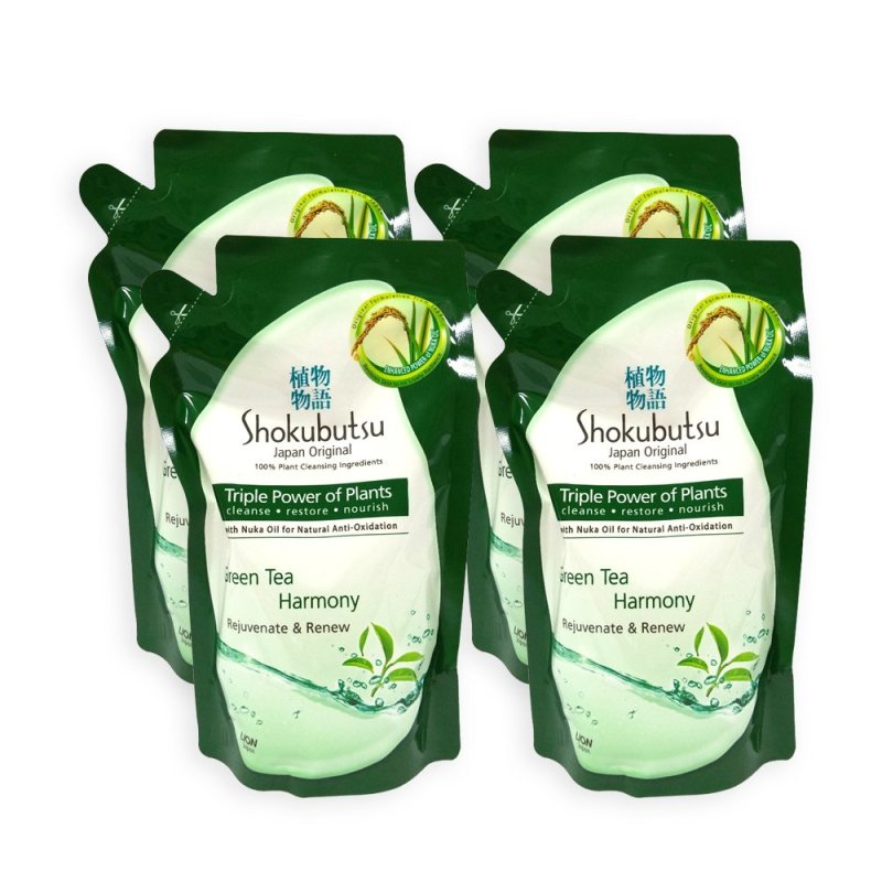 Buy Shokubutsu Green Tea Harmony Rejuvenate and Renew Body Foam Refill
550g x 4 Packs - 8503 Singapore