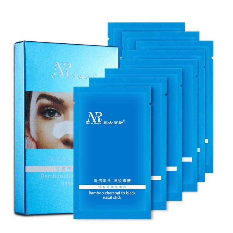 Buy Shrink Suction Relief Blackheads Nose Film Bamboo Charcoal Cleaning Tear - intl Singapore