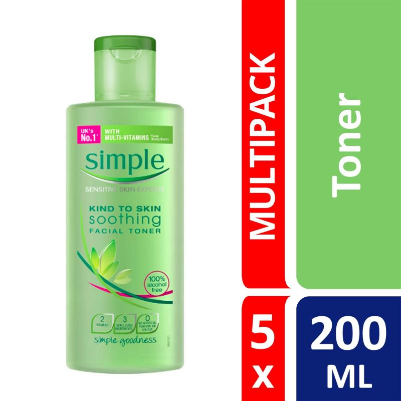 Buy Simple Soothing Toner 200ml X 5 Singapore