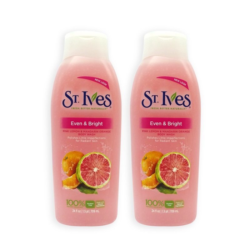 Buy St Ives Even and Bright Pink Lemon + Orange Body Wash 709ml x 2
Bottles - 5404 Singapore