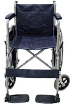 Standard Foldable Regular Chrome Wheelchair With Brakes AdjustableFoot Rest April 2018 - 5 Standard Foldable Regular Chrome Wheelchair With Brakes AdjustableFoot Rest - 5
