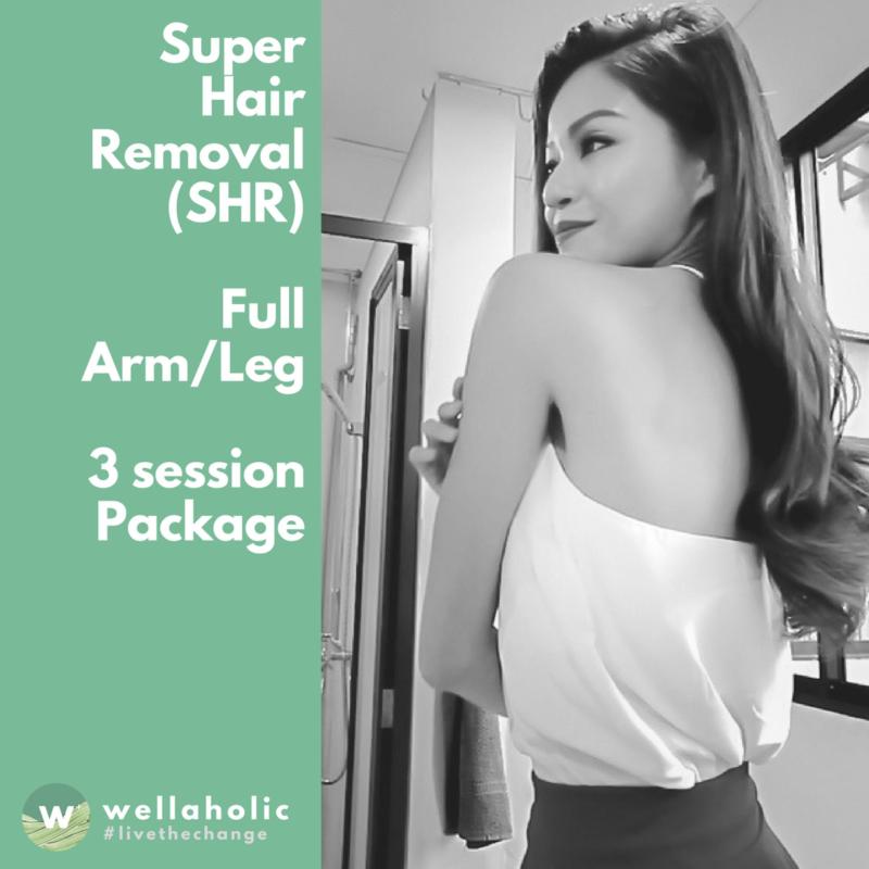 Buy Super Hair Removal (Full Arm/Leg) - 3 Session Package Singapore