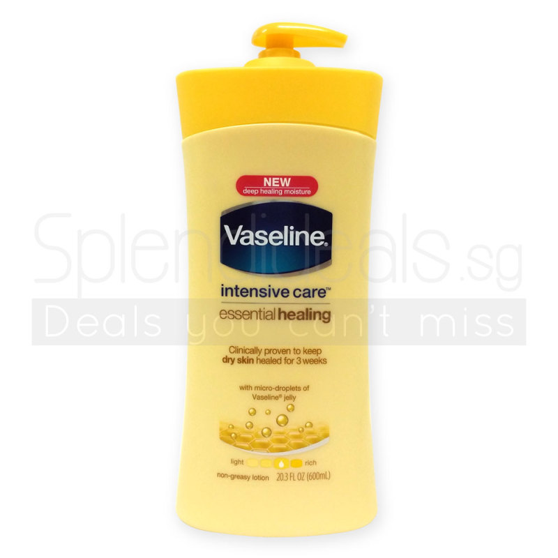Buy Vaseline Intensive Care Essential Healing Lotion 600ml x 3 Bottles
(USA) - 9004 Singapore